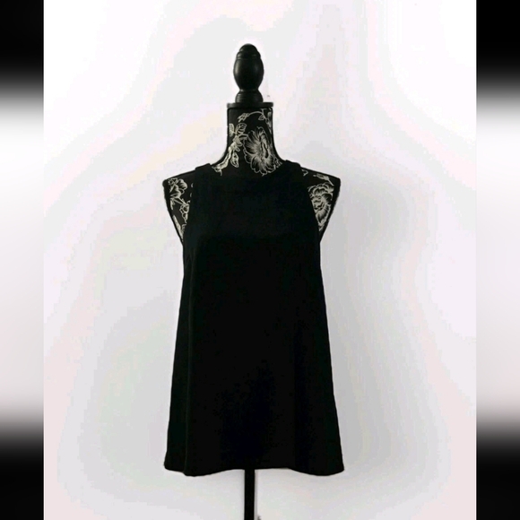 Ann Taylor Tops - Nwt Ann Taylor Lined Babydoll Top With Bow Accent  Black Size Small